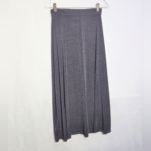 Bentley Sz S Elegant Black Button-Down Skirt 34 In Long - Picture 2 of 5